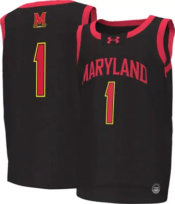 Under Armour Youth Maryland Terrapins #1 Black Replica Basketball Jersey