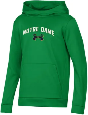 Under Armour Youth Notre Dame Fighting Irish Green Fleece Pullover Hoodie