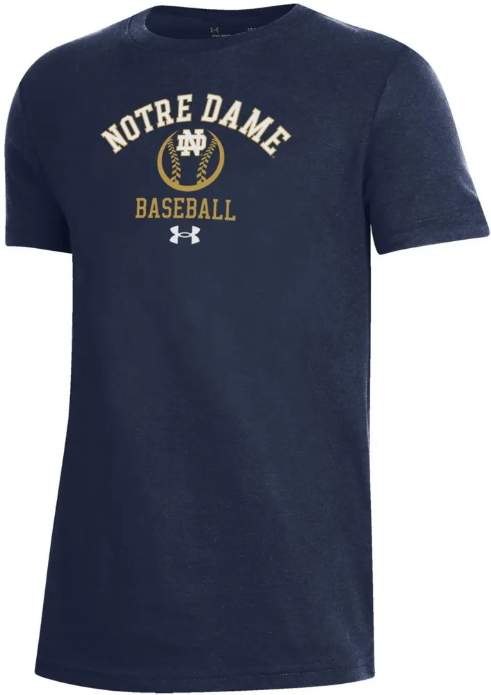 Under Armour Youth Notre Dame Fighting Irish Baseball Navy T-Shirt