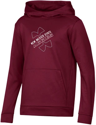 Under Armour Youth New Mexico State Aggies Crimson Fleece Pullover Hoodie