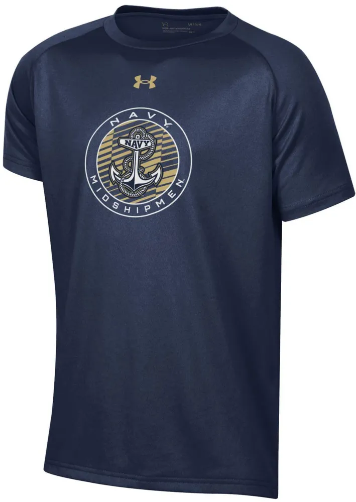 Under Armour Youth Navy Midshipmen Navy Tech Performance T-Shirt