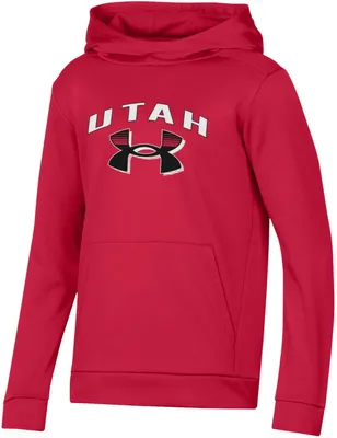 Under Armour Youth Utah Utes Crimson Fleece Pullover Hoodie