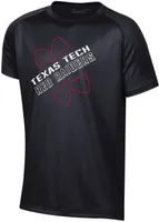 Under Armour Youth Texas Tech Red Raiders Black Logo Lockup Performance T-Shirt