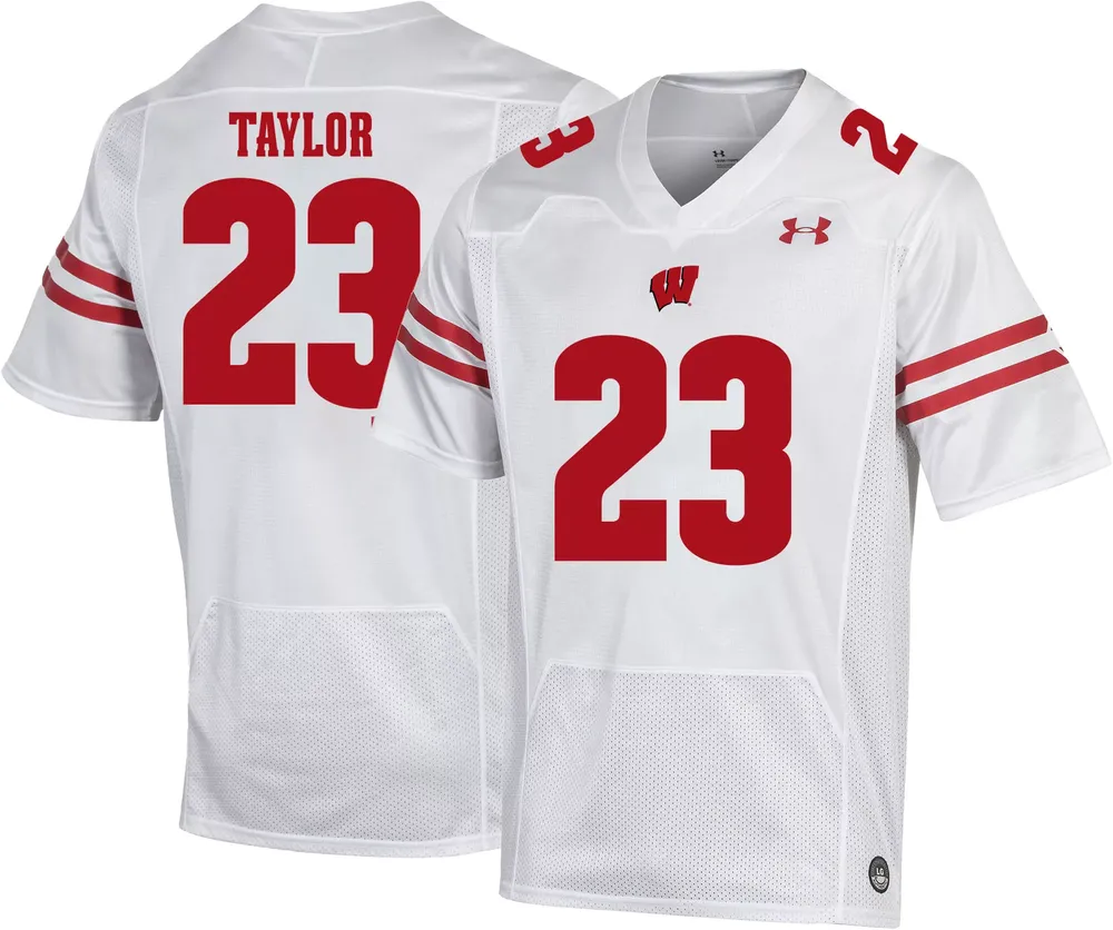 Under Armour Youth Wisconsin Badgers Jonathan Taylor #23 Red Replica Football Jersey