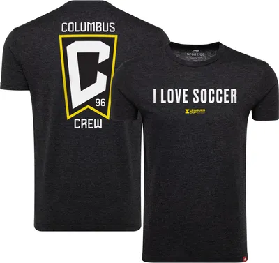 Sportiqe Columbus Crew Leagues Cup I Love Soccer Black T-Shirt