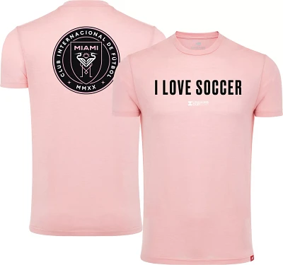 Sportiqe Inter Miami CF Leagues Cup I Love Soccer Pink T-Shirt