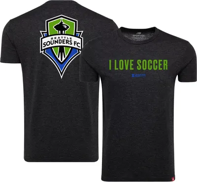 Sportiqe Seattle Sounders Leagues Cup I Love Soccer Black T-Shirt
