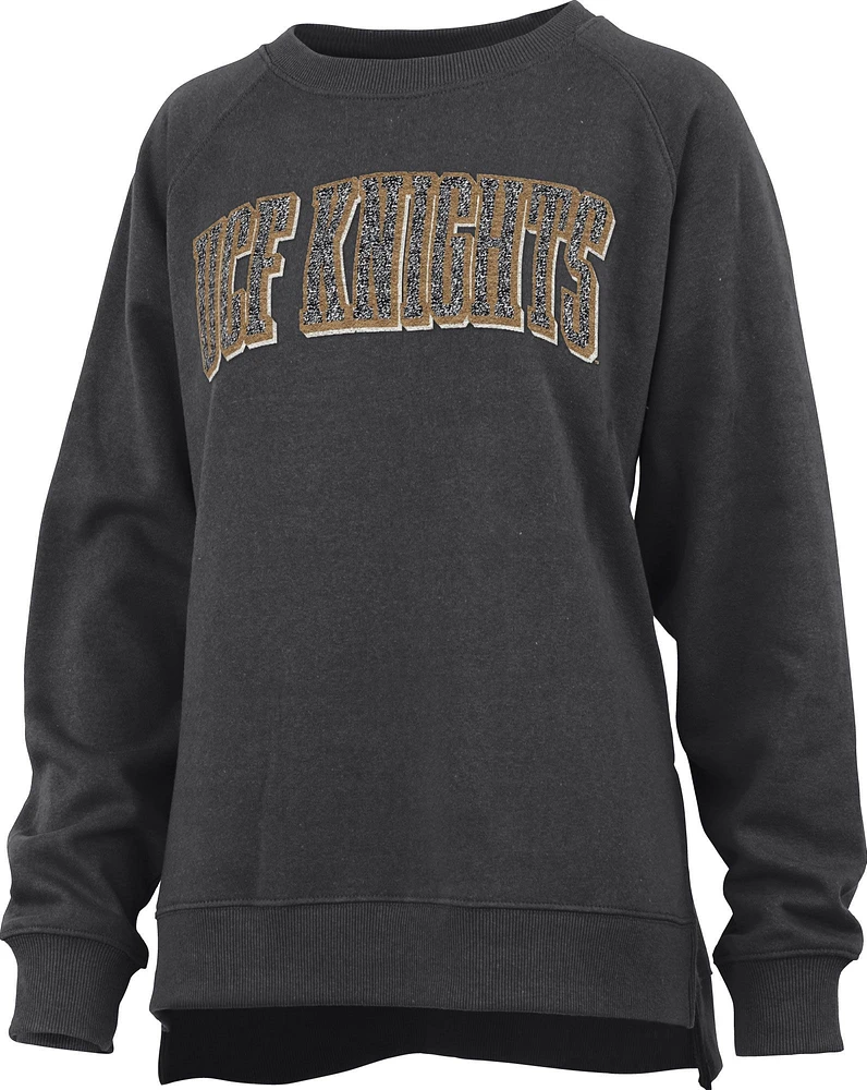 Pressbox Women's UCF Knights Black Michelin Twisted Crew Pullover Sweatshirt