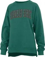 Pressbox Women's Colorado State Rams Green Michelin Twisted Crew Pullover Sweatshirt