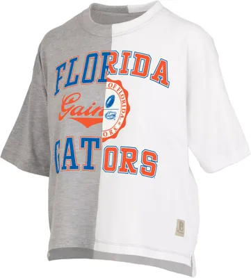 Pressbox Women's Florida Gators Grey & White Half and T-Shirt