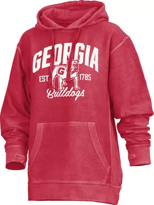 Pressbox Women's Georgia Bulldogs Red Corded Hoodie