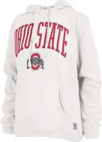 Pressbox Women's Ohio State Buckeyes Ivory Marni Pullover Hoodie