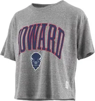 Pressbox Women's Howard Bison Grey Knobi Cropped T-Shirt