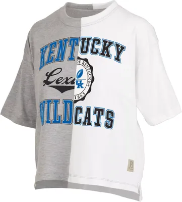 Pressbox Women's Kentucky Wildcats Grey & White Half and T-Shirt