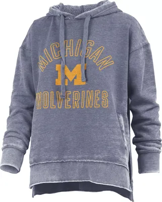 Pressbox Women's Michigan Wolverines Navy Rockford Vintage Pullover Hoodie