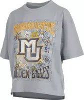 Pressbox Women's Marquette Golden Eagles Grey Oversized T-Shirt