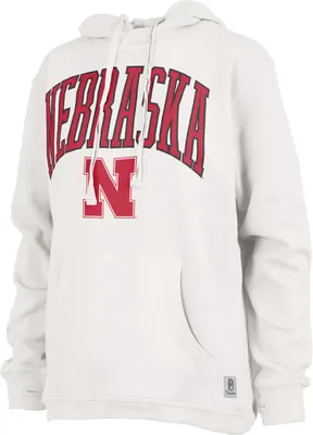 Pressbox Women's Nebraska Cornhuskers Ivory Marni Pullover Hoodie