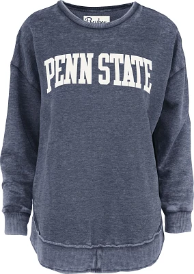 Pressbox Women's Penn State Nittany Lions Navy Arch Poncho Pullover Sweatshirt