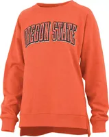 Pressbox Women's Oregon State Beavers Orange Michelin Twisted Crew Pullover Sweatshirt