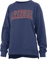 Pressbox Women's Arizona Wildcats Navy Michelin Twisted Crew Pullover Sweatshirt