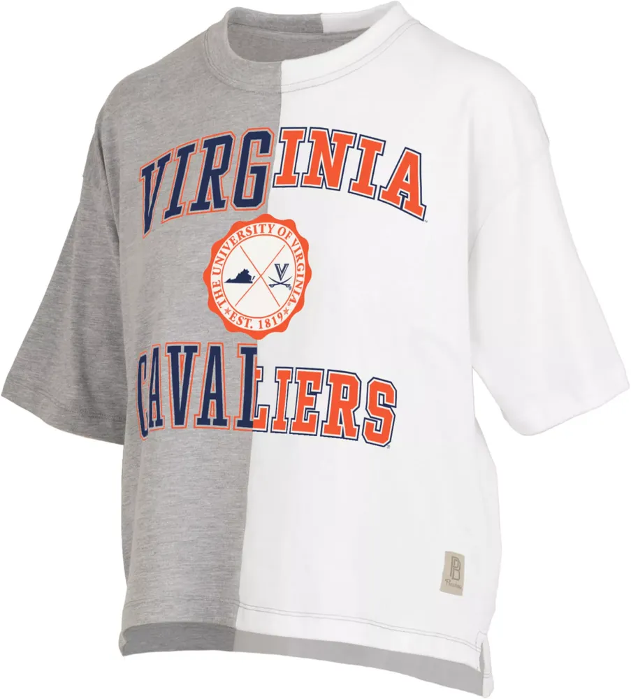 Pressbox Women's Virginia Cavaliers Grey & White Half and T-Shirt