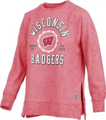 Pressbox Women's Wisconsin Badgers Red Bishop Long Sleeve T-Shirt