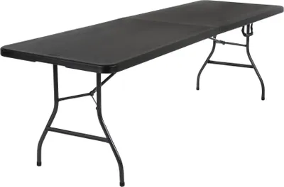 COSCO 8' Fold-in-Half Banquet Table with Handle