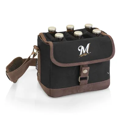 Picnic Time Milwaukee Brewers Beer Caddy Cooler Tote and Opener