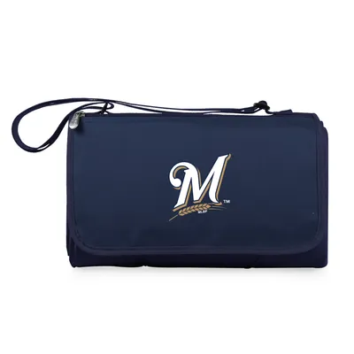 Picnic Time Milwaukee Brewers Outdoor Picnic Blanket Tote