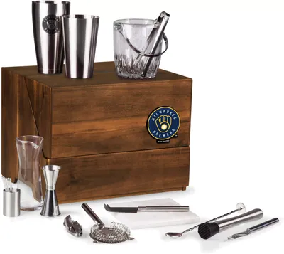 Picnic Time Milwaukee Brewers Madison Tabletop Bar Tool Set