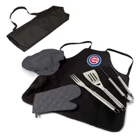 Picnic Time Chicago Cubs Apron Tote Pro Grill Set