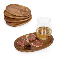 Picnic Time Chicago Cubs Wine Appetizer Plate Set of 4