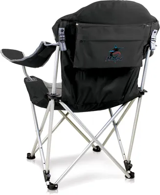 Picnic Time Miami Marlins Reclining Camp Chair