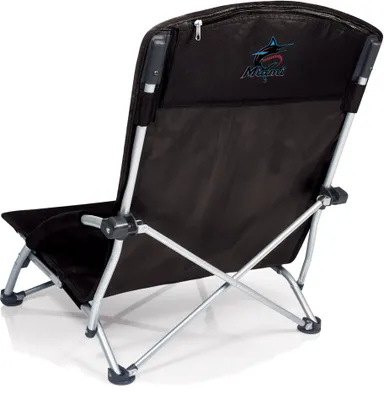 Picnic Time Miami Marlins Tranquility Beach Chair with Carry Bag