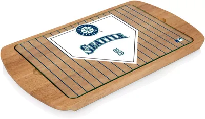 Picnic Time Seattle Mariners Glass Top Serving Tray