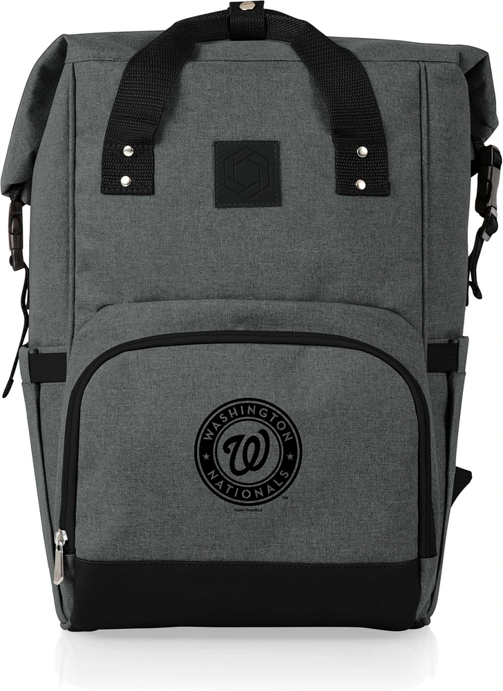 Picnic Time Washington Nationals OTG Roll-Top Cooler Backpack