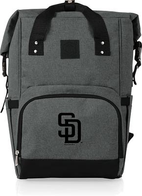 Picnic Time San Diego Padres OTG Roll-Top Cooler Backpack