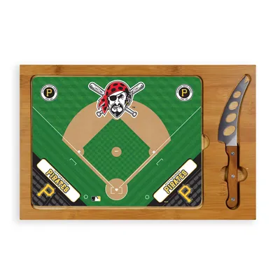 Picnic Time Pittsburgh Pirates Glass Top Serving Board Set