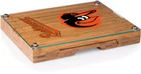 Picnic Time Baltimore Orioles Concerto Glass Top Cheese Board and Knife Set