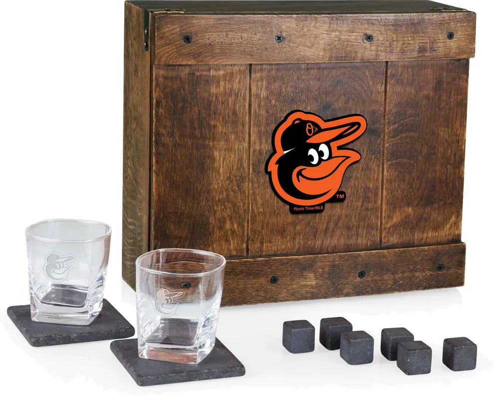 Picnic Time Baltimore Orioles Whiskey Box Gift Set