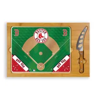 Picnic Time Boston Red Sox Glass Top Serving Board Set