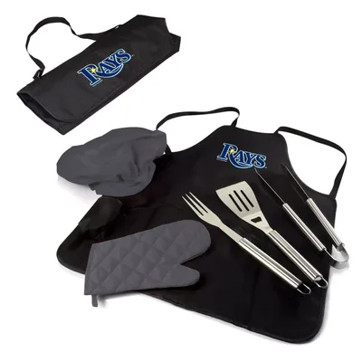 Picnic Time Tampa Bay Rays Apron Tote Pro Grill Set