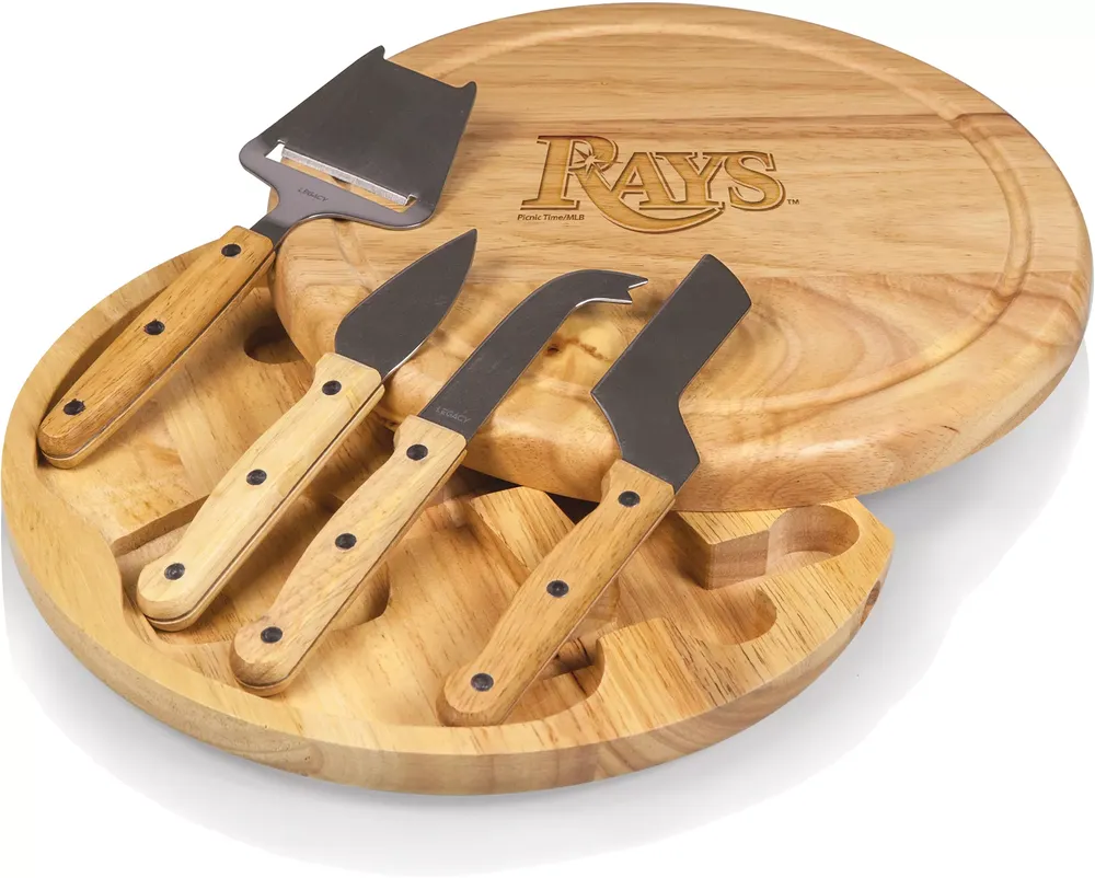 Picnic Time Tampa Bay Rays Circo Cheese Board and Knife Set