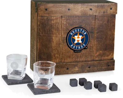 Picnic Time Houston Astros Whiskey Box Gift Set