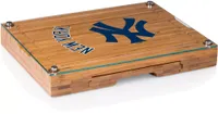 Picnic Time New York Yankees Concerto Glass Top Cheese Board and Knife Set