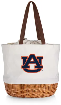 Picnic Time Auburn Tigers Canvas and Willow Basket Bag