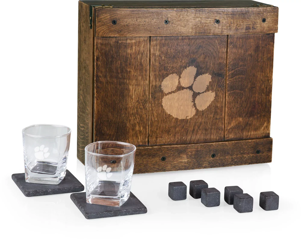 Picnic Time Clemson Tigers Whiskey Box Set