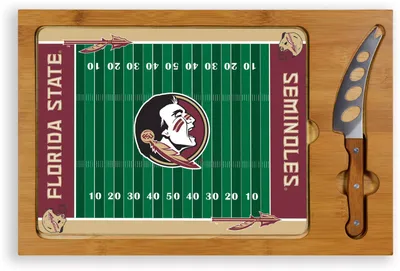 Picnic Time Florida State Seminoles Glass Top Cutting Board Set