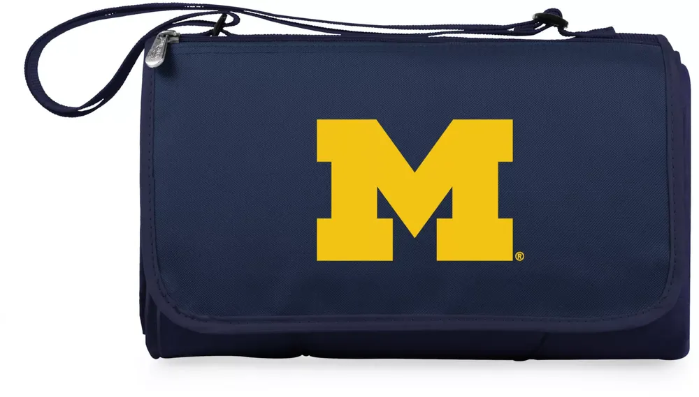 Picnic Time Michigan Wolverines Outdoor Picnic Blanket Tote