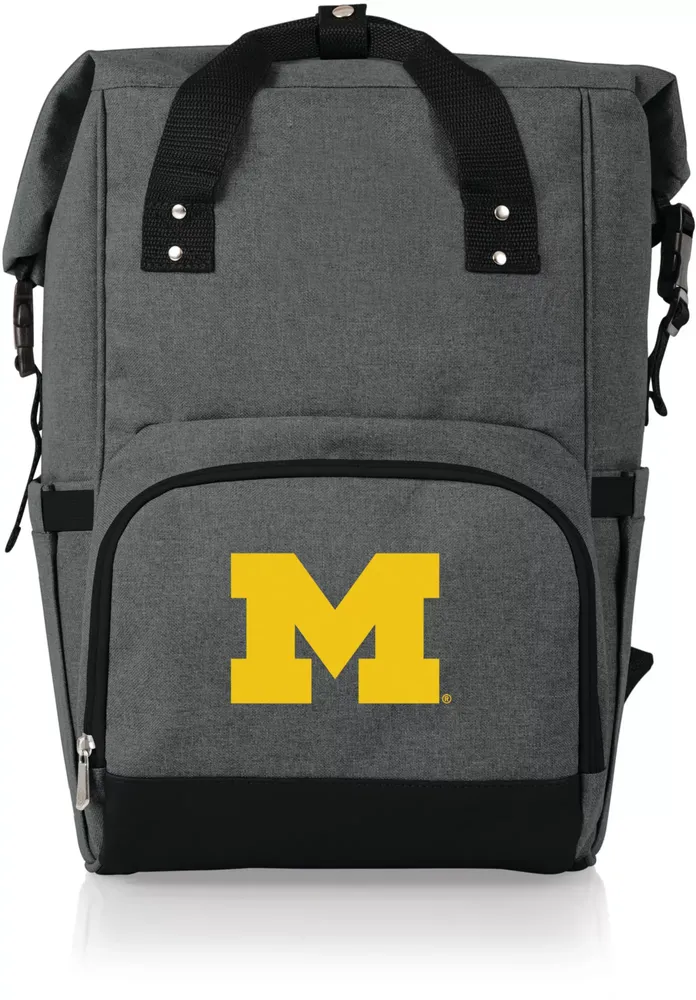 Picnic Time Michigan Wolverines Roll-Top Cooler Backpack